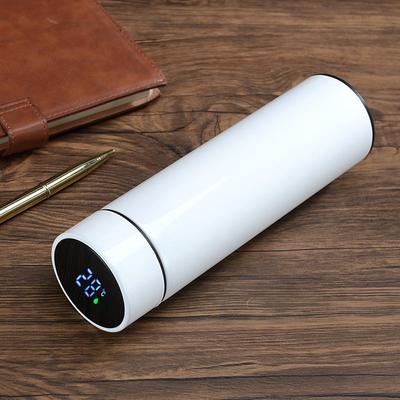 304 Stainless Steel Intelligent Thermos Cup Double Vacuum Digital Display Temperature Straight LED Business Office Temperature Cup