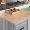 Garagen-Aufbewahrungsschrank Grau Sonoma Massivholz Kiefer