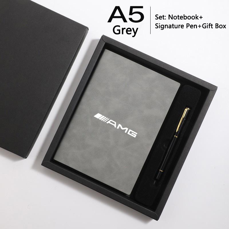 2025 Heet Notitieboek+Pen met Handtekening Cadeaubox Set Aangepast Cadeau Voor Mercedes Benz AMG Klasse A W222 W204 W214 CLS CLE CLA Auto Logo A