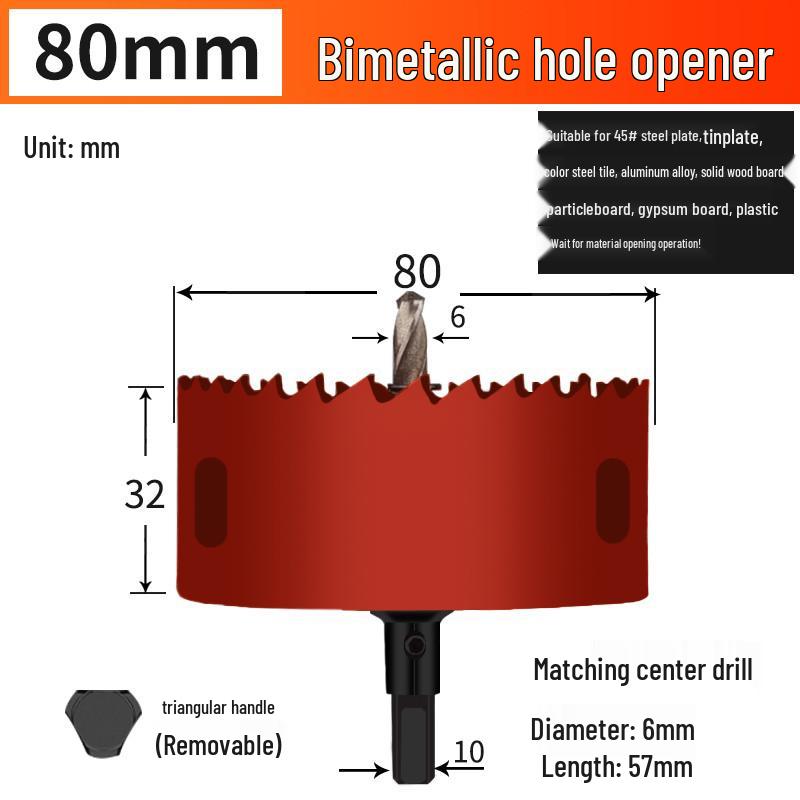Bimetal Multifunctional Hole Saw for Wood, Gypsum, Metal & Plastic