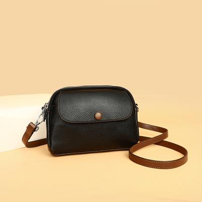 Leather Women'S Trendy Bags Shoulder Messenger Bag First Layer Cowhide Messenger Bag