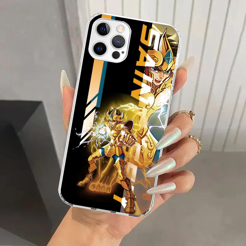 Anime Saint Seiya Phone Case for Iphone 17 Air 16 15 Plus 14 13 Mini 12 11 Pro Max 16E 7 8 SE 2020 Soft Funda Print Shell 16 15