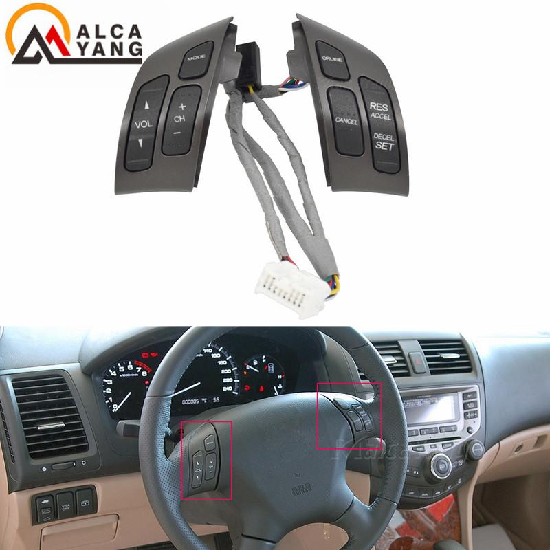 Malcayang 35880SDBA01ZA Steering Wheel Audio Control Switch For Honda Accord 2003-2007