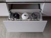 Yamazaki Tower Under-Sink Extendable Rack, Slim, White, Approx. W55.5-90 X D12.5 X H7.5cm, Kitchen Rack, Spice Rack, Under-Sink Storage, Product