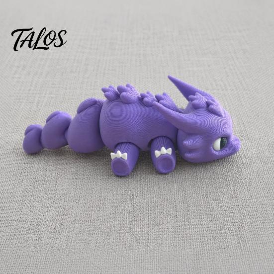 Printed Dragon Ornament 3D Figurine, with Movable Joints, Durable Playful Desk Accessory Exquisite Details Ornament, Cute Mini Desktop Decoration