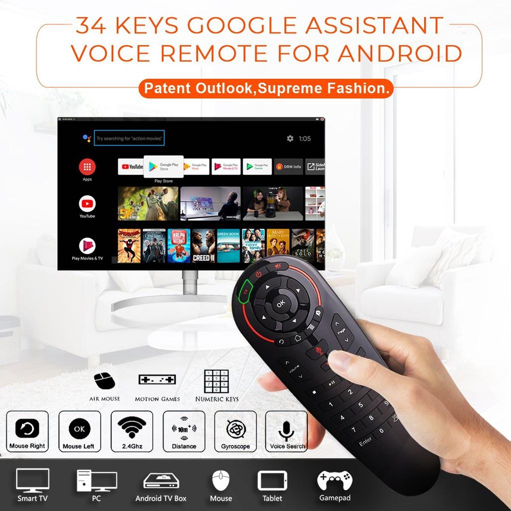 G3033IR 2.4GHz Air Mouse Gyroscope Remote Control Voice Gyroscope Microphone IR for Android tv box