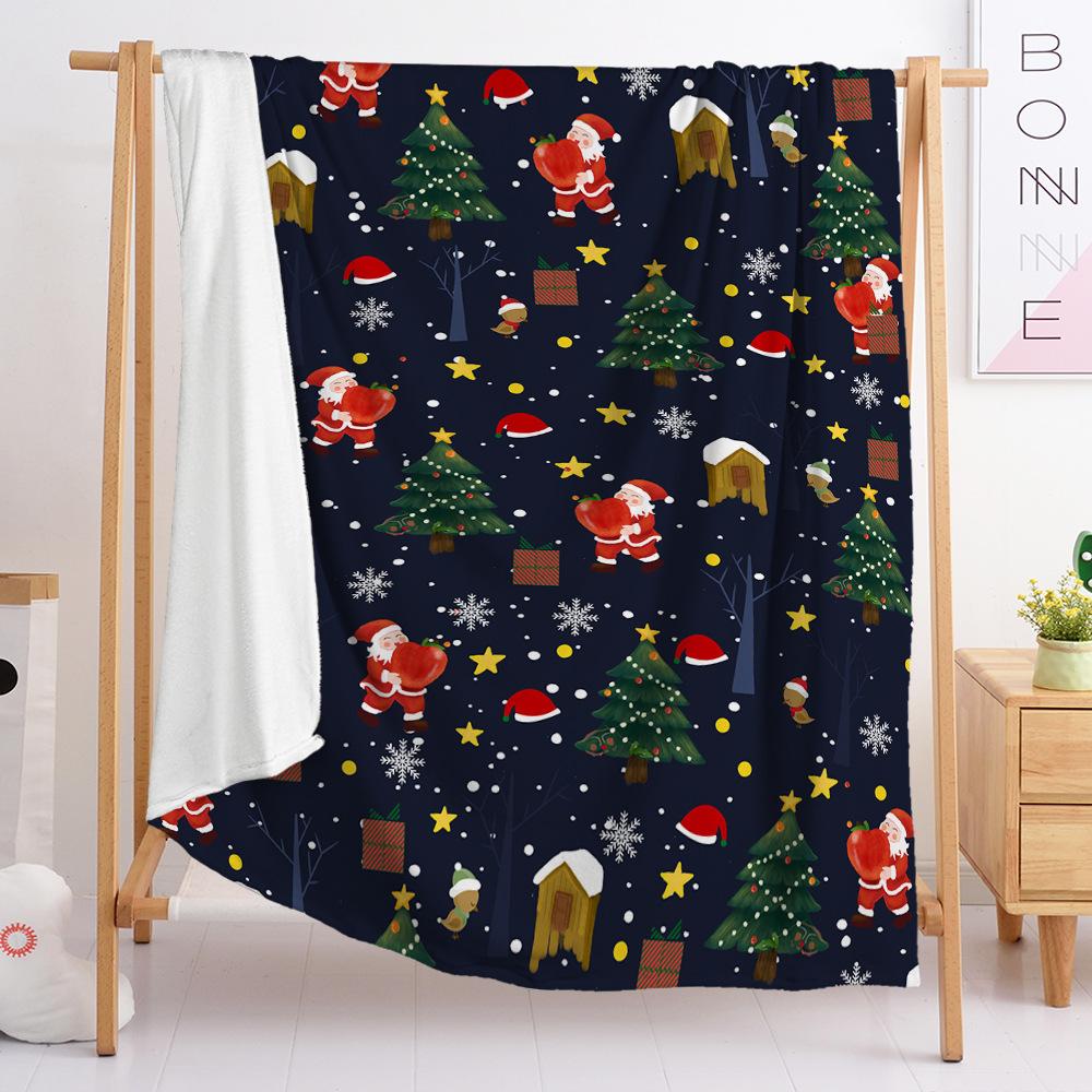3D Digital Printed Christmas Blanket Flannel Blanket Fur Blanket Spring And Autumn