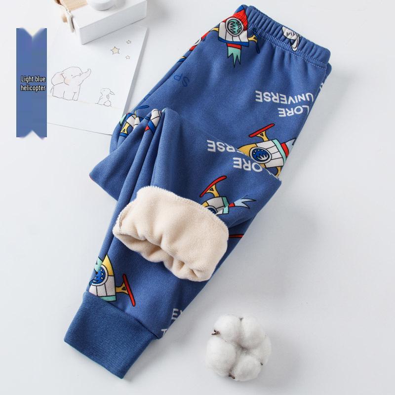 

Дитячі зимові штани на флісі - Товсті, теплі, з принтом для хлопчиків та дівчаток 100 cm