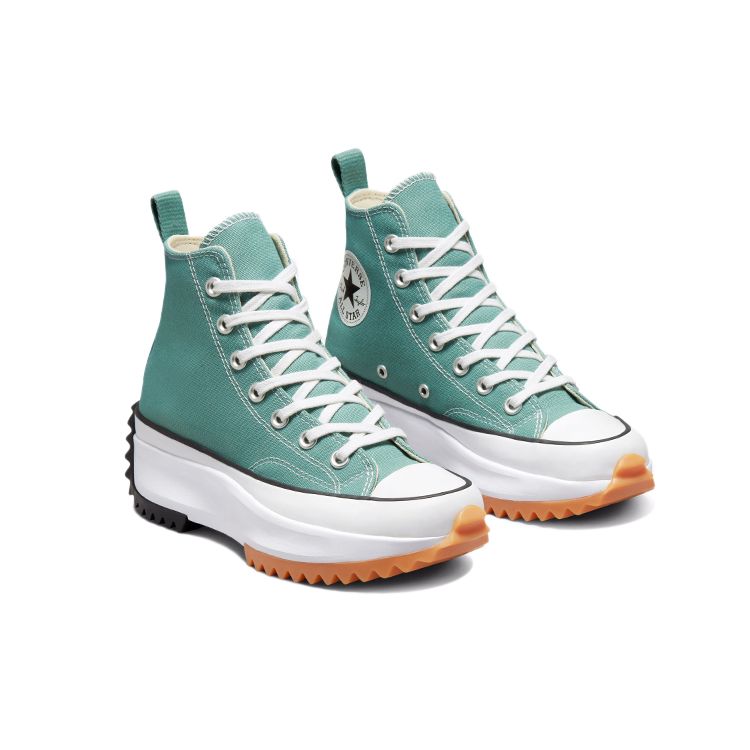 Converse Run Star Hike Platform High Jade Unity Unisex Sneakers Green Black White 172726C