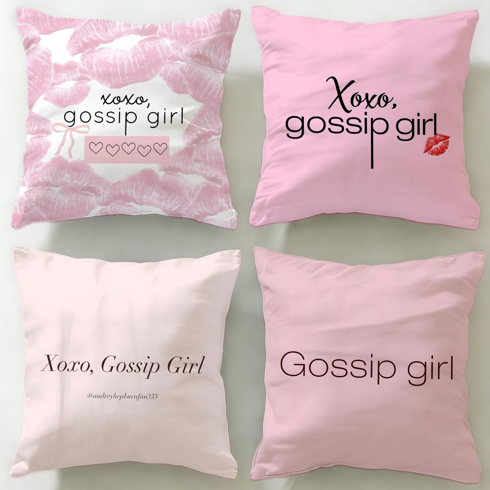 Classic TV Series Gossip Girls Cushion Cover Soft EasyWash Pillow Case Versatile for Couch Bed Travel and Office