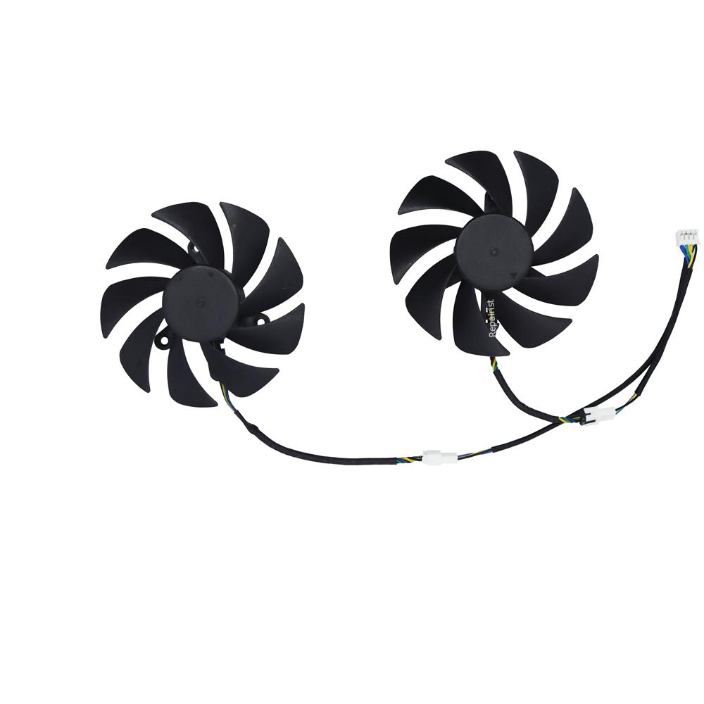 Video Card Fan GPU Cooler For 51RISC rtx2060 6G,For SOYO ABIT JIESHUO MLLSE rtx 3070 TiM 8G 3060M 3070M,2Pcs/Set,FL8015 12VB