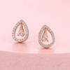 ZHOUYANG Earrings Necklace Jewelry Set For Women Luxury Hollowout Teardrop CZ Rose Gold Color Wedding Jewellry Wholesale S534