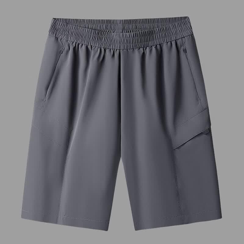 Yuzhaolin Men's Plus Size Cool-Feel Cargo Shorts