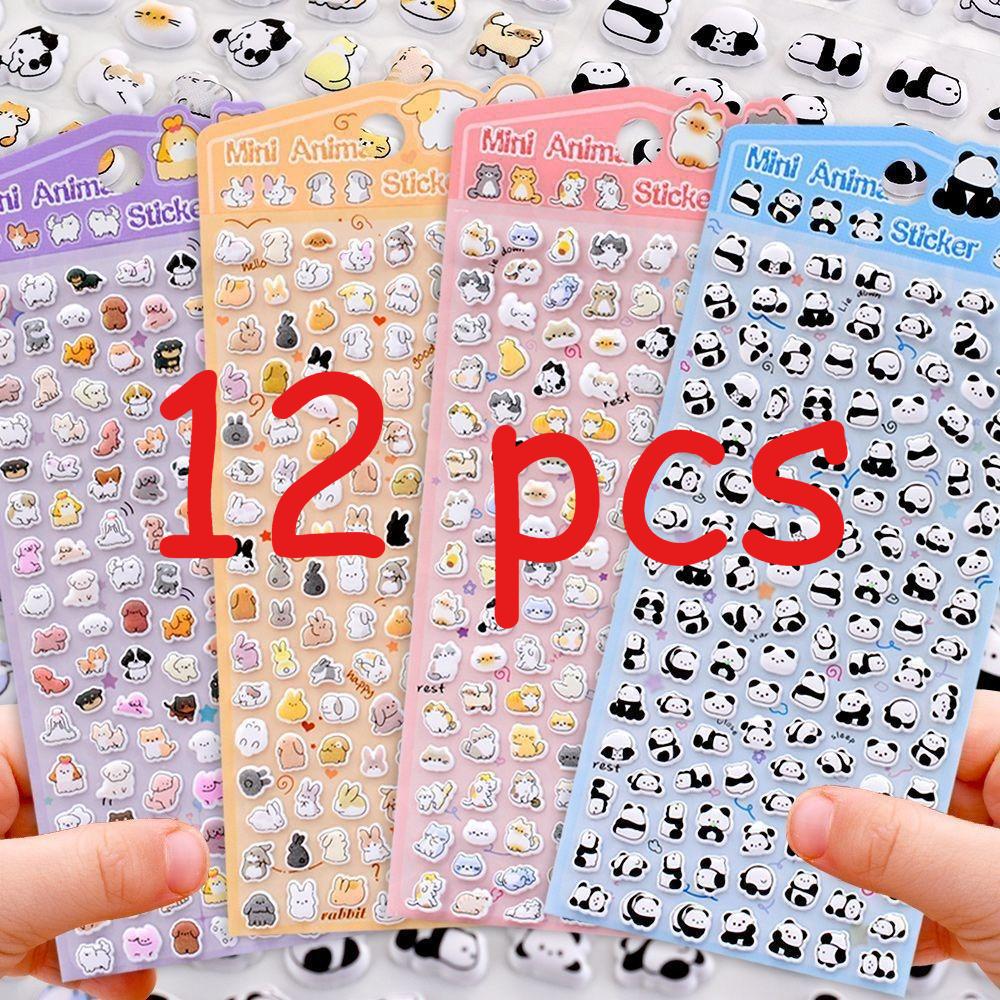 Mini Animal Cute Sticker Set: Multiple Adorable Patterns for Journal Decoration & Kids' Reward Stickers