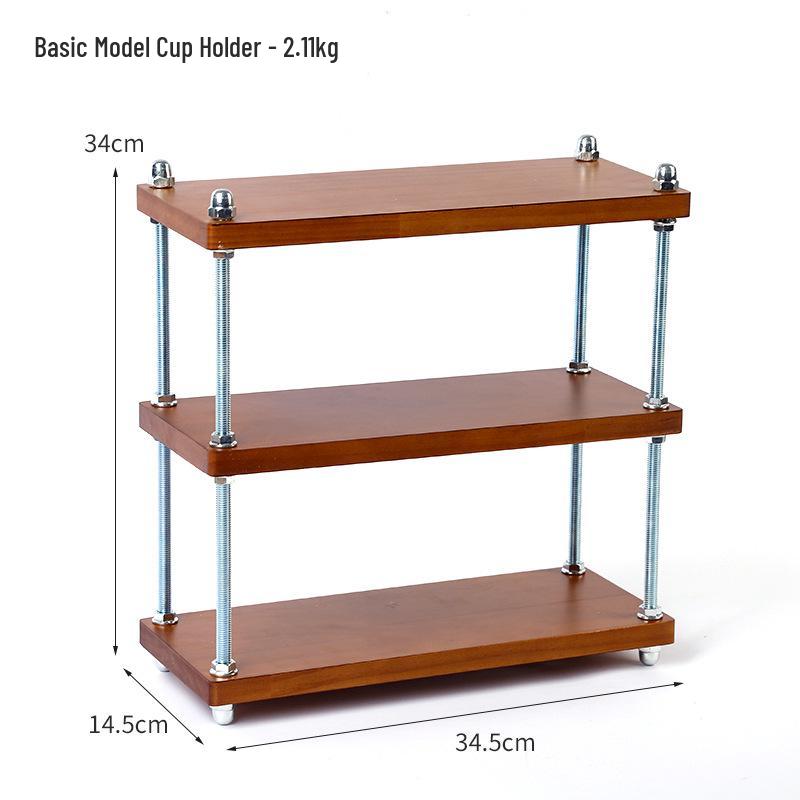 Desktop Storage Organizer: Cup Holder & Display Rack for Kitchen, Office, & Cosmetics