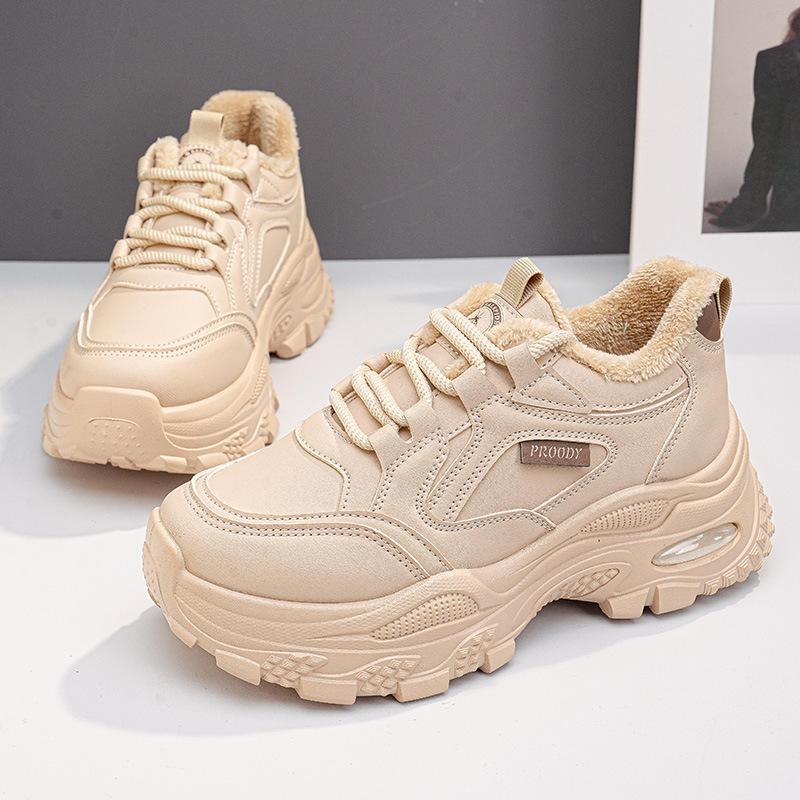 

Winter new velvet warm board shoes sports casual cotton shoes CY 35 хаки