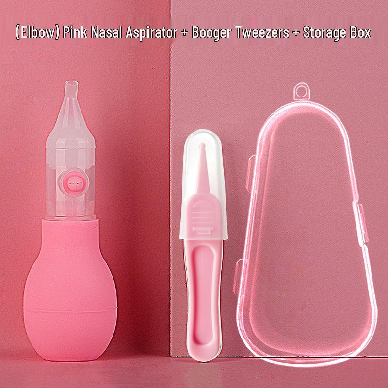Press-Type Baby Nasal Aspirator for Newborns and Toddlers - Mucus Cleaner for Runny Nose Relief