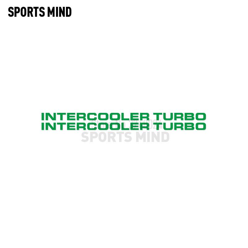 2 X Intercooler Turbo Car Sticker Decal Automobiles Car Styling For Mitsubishi Pajero Shogun Montero Side MK2 V20 Accessories LK2