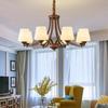 American Retro Iron Art Chandelier for Living Room, Bedroom, Dining Room - Modern & Country Style