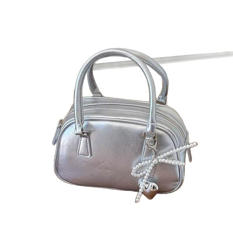 Small Pocket Bag Women's Delicate Cross-over Bowling Bag Boston Pillow Bag