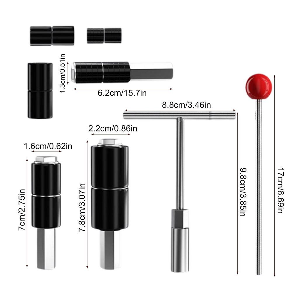 

Сплошной фиксатор протечки воды из нержавеющей стали, универсальный термоплавкий стопорный штифт для труб PPR, набор сантехнических инструментов для водопроводных труб 20/25/32 170mm чёрный