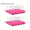 2 Sets 20 Holes Silicone Lollipop Mold with 20 Sticks Perfect for Cake Pops Maker Tool Chocolate & Candy Baking Chocolate Molds