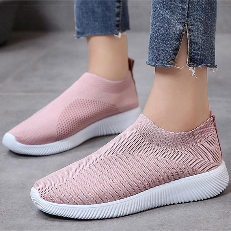 Women's Sneaker Soft Mesh White Shoes For Woman Sneakers Hot Women Sports Shoes Casual Zapatillas Mujer Flat Baskets Femmes