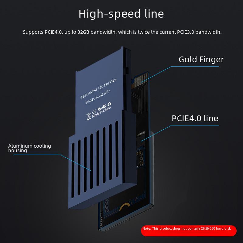 Cutie de conversie pentru hard disk extern PCIe 4.0 Xbox Series X/S