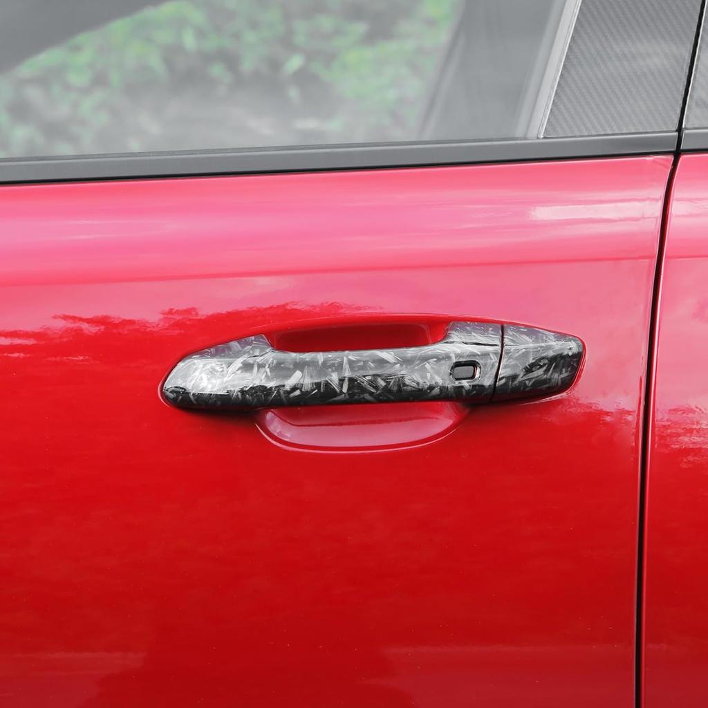 YOUTOOCAR 8PCS Door Handle Covers Compatible with Kia Stinger 2018-2023 Accessories (Carbon Fiber Pattern)