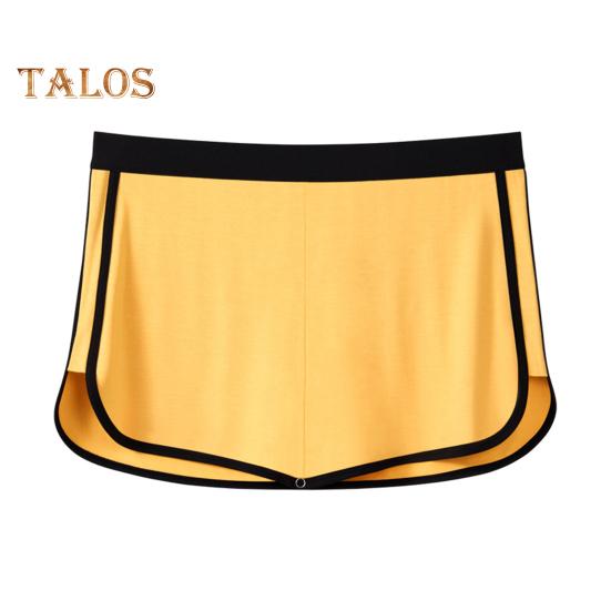 Pantalones cortos para hombre, ropa interior con forro triangular, cintura elástica, diseño de doble capa, pantalones 3 en 1, calzoncillos, culottes, calzoncillos tipo bóxer