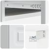 Wall Mounted Side Table White 87.5 x 34.5 x 17 cm