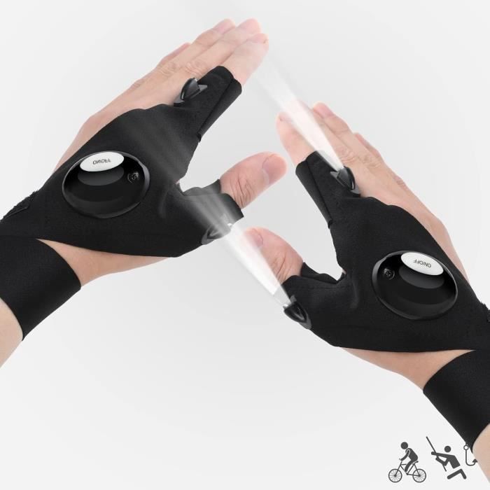 Gants De Lampe De Poche Led, Lampes De Poche Mains Libres, Bas De Noël Pour Homme, Cadeaux De Noël Gants De Pêche Pour Homme,[H1199]