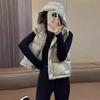 Womens Premium Down Vest 90% White Duck Hooded Puffer Sleeveless Jacket Winter 2026 Thick Warm Outerwear