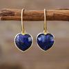 Classic Tianhe Stone Peach Heart Pendant Earrings Love Earrings Popular Jewelry