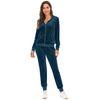 Velvet Velour Tracksuit Set Women Soft Stretch Lounge Zip Up Hoody and Jogger Pants Relaxed Sports Outfit