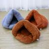 Four Seasons Semi-Enclosed Pet Bed: 3D Warm Cat and Small Dog Bed Slipper Mat