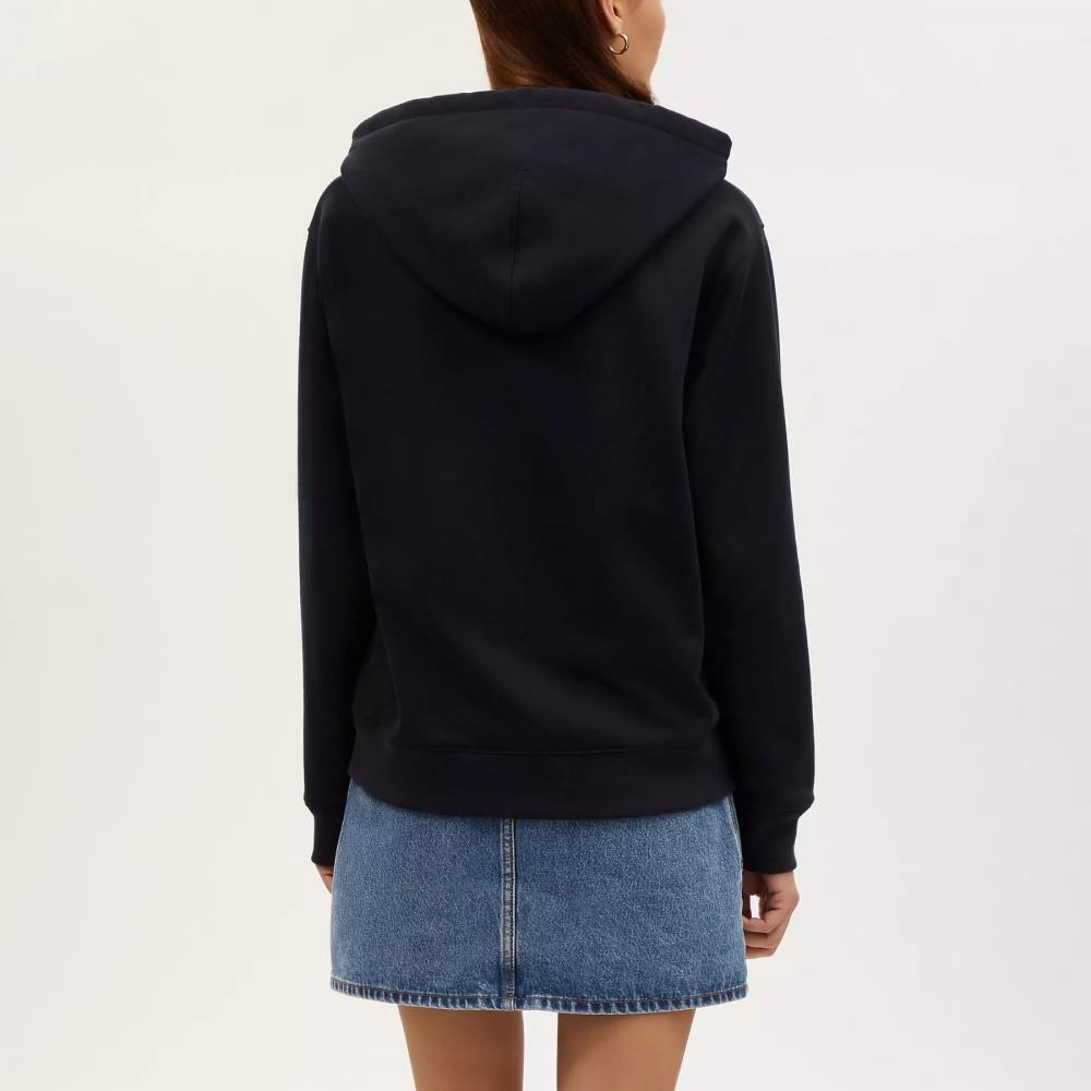 Coach Signature Hoodie Navy