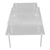 3 Set Square Clear Acrylic Cake Stand Acrylic Cupcake Stand for Cake Pizza Dessert Christmas