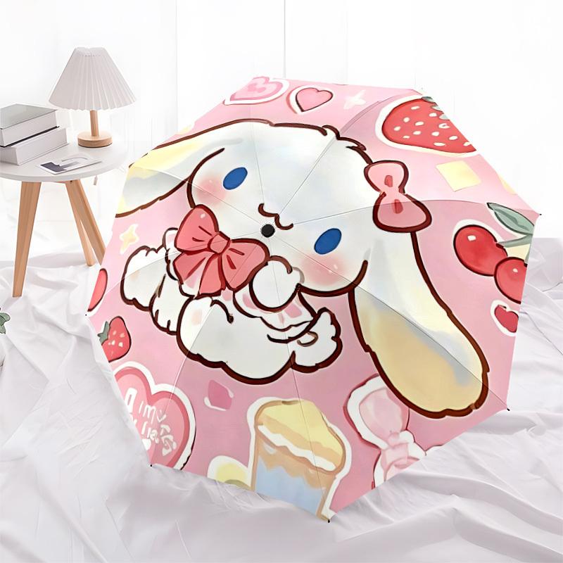 1pc Cinnamoroll Automatic Open/Close Umbrella, Lightweight Design for Everyone,Durable Canopy yy251014073