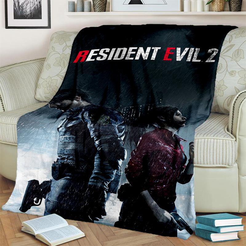 3D R-Resident Evil herní deka, měkká deka pro domácí ložnici pohovka pohovka piknik cestovní kancelářská přikrývka deka kid