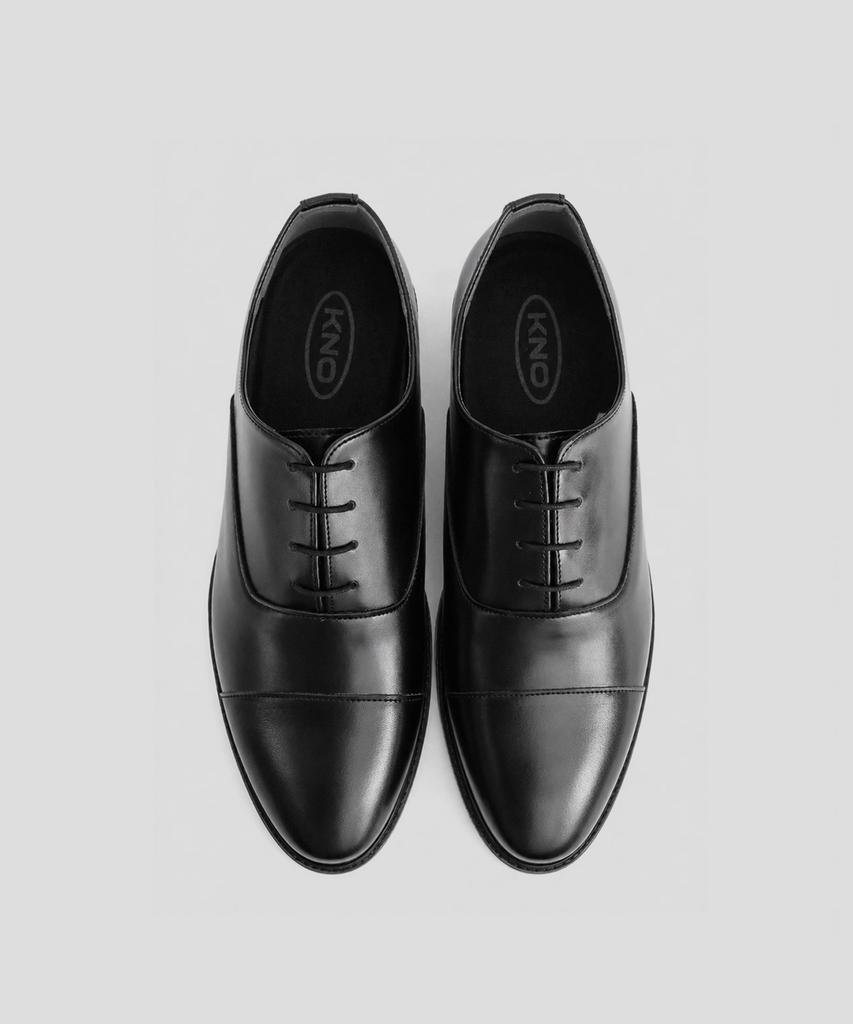 Thenopi Grant 4Cm Leather Oxford Dress Shoes Black [245Mm~290Mm]