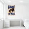 Vintage Metal Sign Good Humor Ice Cream Bar with Rusty Weathered Look, Retro Design for Home Cafe Bar Wall Decor, 8x12 Inch Tin