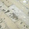 Tapis en cuir naturel recyclé gris argent 120x170