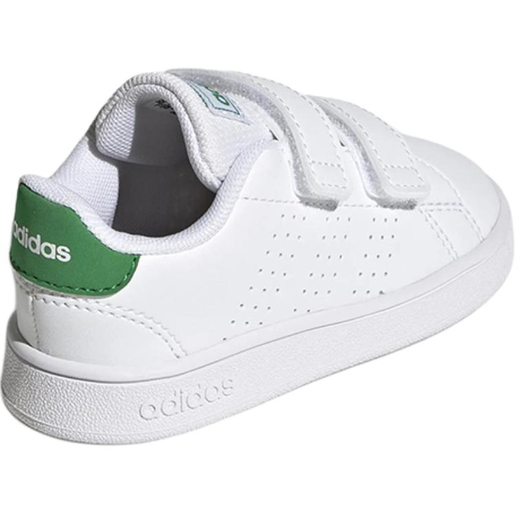 Adidas Neo ADVANTAGE Slip Resistant Abrasion Resistant Low top Toddler Shoes White Green Infant And Toddler GW6500