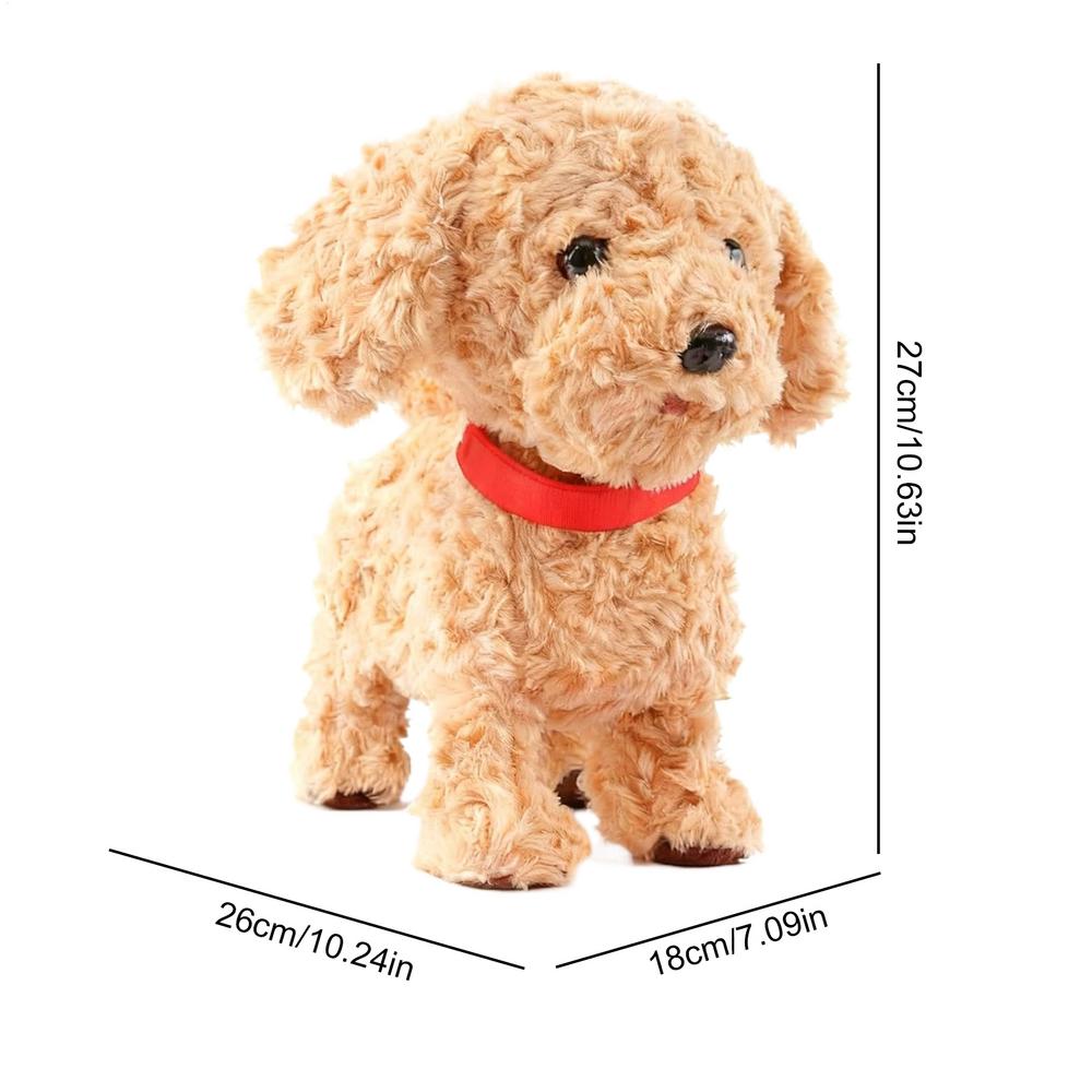 

26cm Robot Dog Realistic Plush Soft Smart Toy Touch Sensing Ai Robot Dog With Voice Mimic For Kids Boys Girls Birthday Christmas