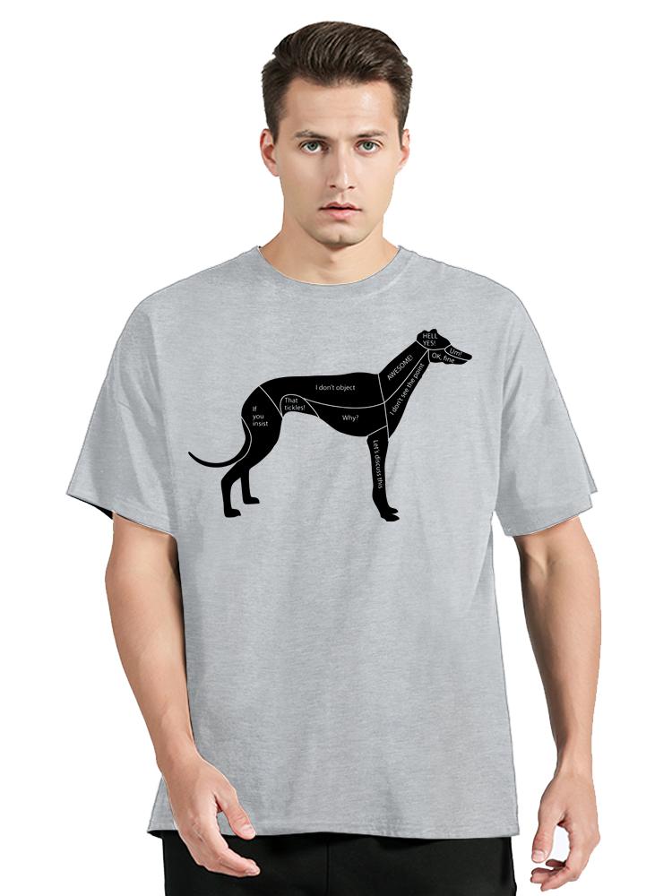 Greyhound Dog Minimalist Quotes Print  T-shirt Fashion Casual Unisex T Shirt O-neck Streetwear Tops New Summer Oversized T Shirt