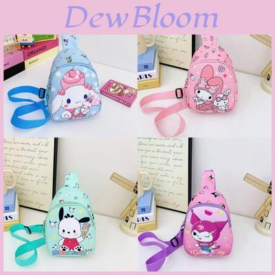 Hello Kitty Kuromi Melody Pattern Kids Chest Bag With Polyester Material And Breathable Design For Daily Use In Kindergarten