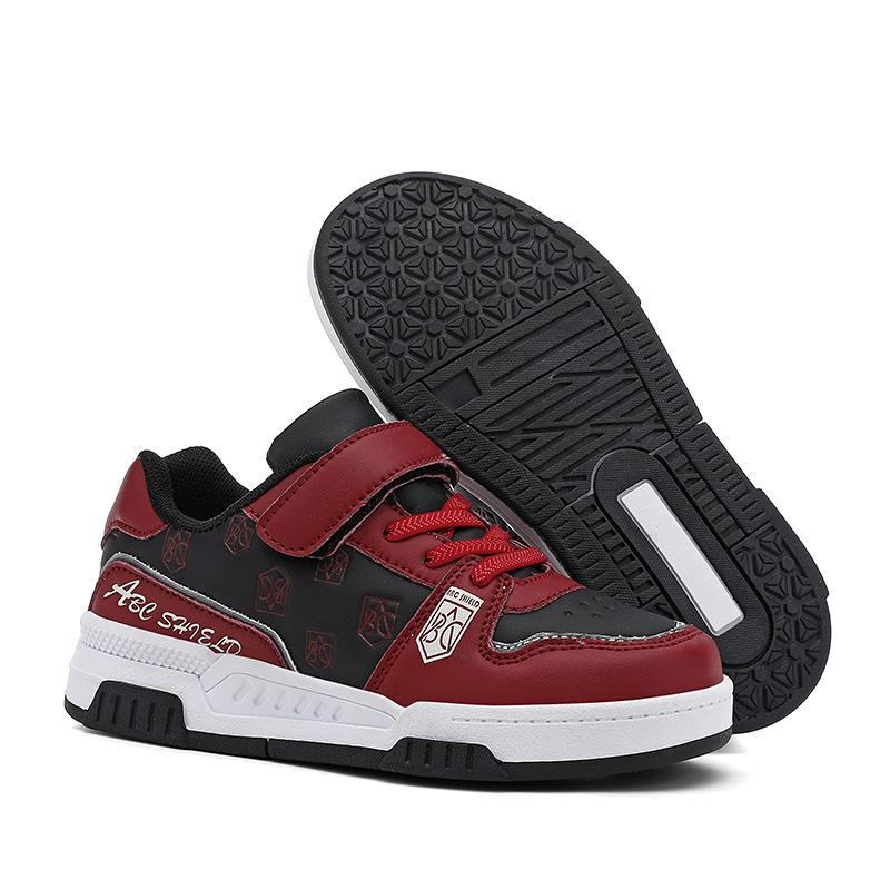 Children's Classic Fashion Versatile Velcro Thick Bottom Low Top Casual Board Shoes Outdoor Casual Sports Shoes 28-39