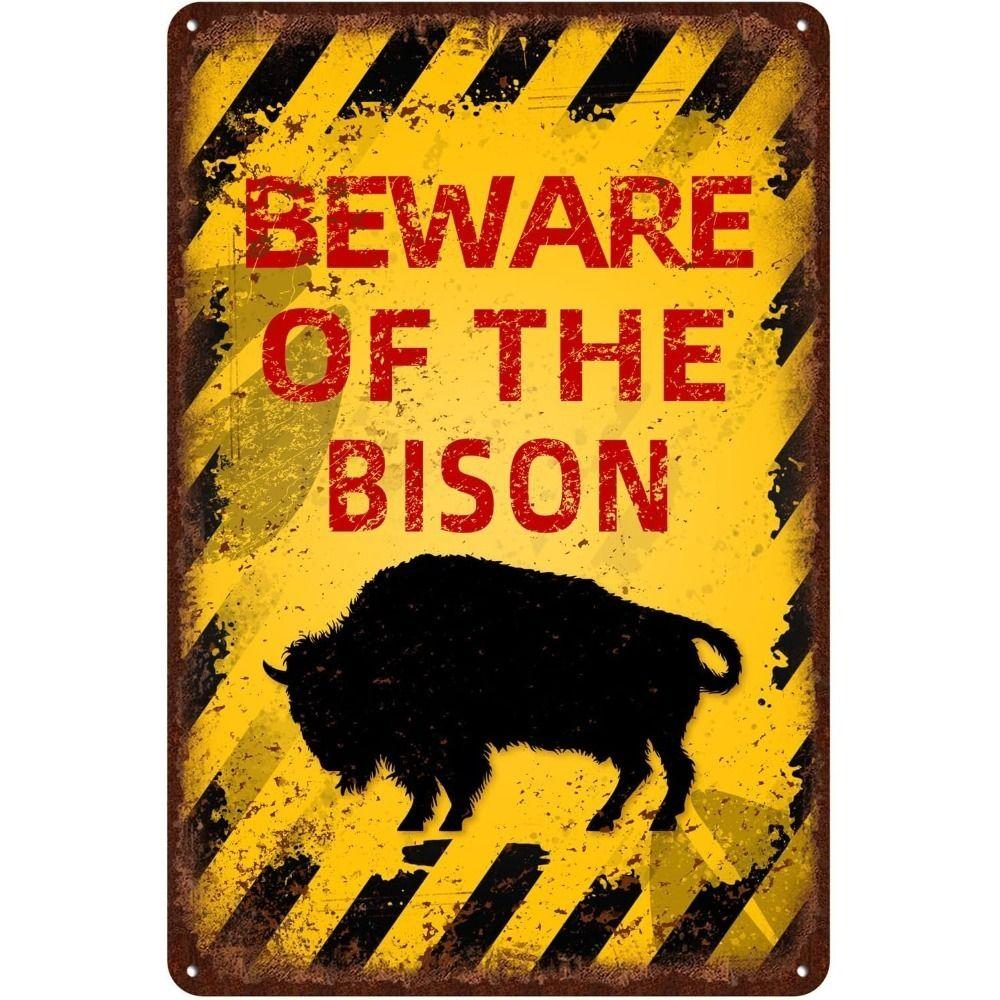 Beware of Animal Silhouette Aluminum Signs Metal Warning Plates