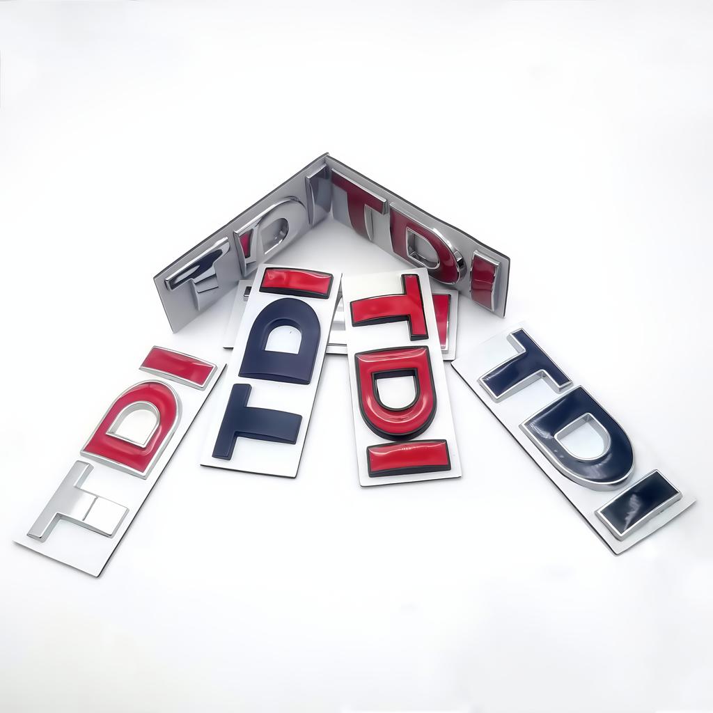 1 buc Metal 3D TDI Aripă Laterală Mașină/Portbagaj Spate/Caroserie Mașină/Emblemă Autocolant Insignă Ușă Mașină pentru Passat MK4 MK5 B6 T5 EOS Golf Jetta Decal Decor